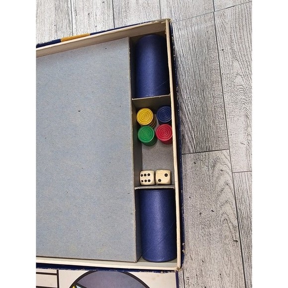 Vintage Parcheesi Board Game (1959) Made in USA by Selchow & Righter Co. CIB - Picture 7 of 7